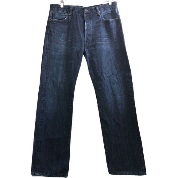 Vintage Levi's 501 Dark Wash Straight Leg Jeans - Picture 1 of 11